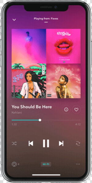 Product Image Of Tidal App   Smartphone  HD Png Download