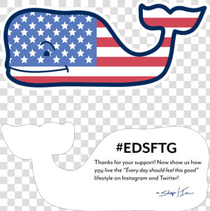 Vineyard Vines Whale Usa  HD Png Download