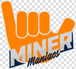 Utep Miner Maniac Logo   Png Download  Transparent Png