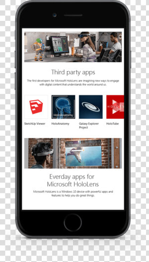 Hololens Mobile Layout   Smartphone  HD Png Download