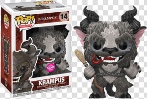 Krampus Flocked Us Exclusive Pop Vinyl Figure  HD Png Download