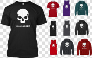 Muahahaha Skull Tshirts Hoodies Tank Tops   Training For Warriors T Shirt  HD Png Download