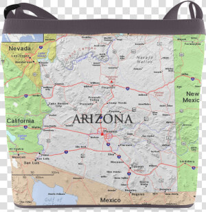 Arizona State Modern Map Crossbody Bags   Shoulder Bag  HD Png Download