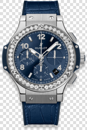 Big Bang Steel Blue Diamonds   Hublot Big Bang Blue Diamond  HD Png Download