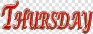 Thursday Png  Transparent Png