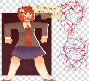 “some Doodles Of Sayori ” Aaaaaaaaaaaaaah   Cartoon  HD Png Download