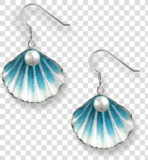 Nicole Barr Designs Sterling Silver Shell Wire Earrings   Earrings  HD Png Download