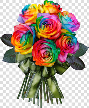 Rainbow Rose   Png Download   Rainbow Rose No Background  Transparent Png