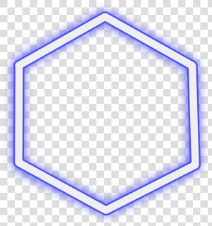  neon  hexagon  blue  round  freetoedit  circle  geometric   Octagram  HD Png Download