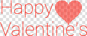 Happy Valentine S Modern Text Red Heart   San Valentin Moderno Png  Transparent Png