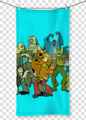 Scooby Doo Monsters Sublimation All Over Towel   Scooby Doo Pop Socket  HD Png Download