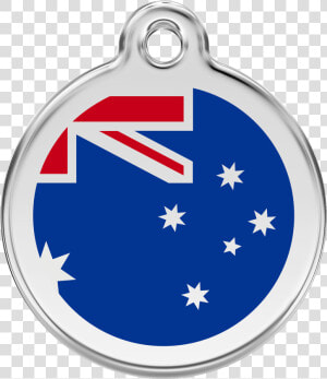 Red Dingo Stainless Steel  amp  Enamel Australian Flag   Medaille Pour Cheval  HD Png Download