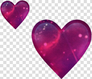  hearts  galaxy  emoji  purple  blue  tutorial  heart   Heart  HD Png Download