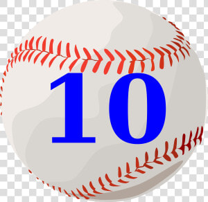 Baseball Numbers Clipart Picture Baseball 10 Clip Art   Proper Noun Of Ball  HD Png Download