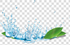  ftestickers  leaves  raindrops  water  splash   Splash Water Png Hd  Transparent Png