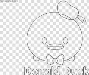 Tsum Tsum Coloring Pages Donald Hi   Donald Tsum Tsum Coloring Pages  HD Png Download