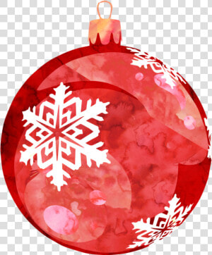  esfera  navidad   Watercolor Christmas Ornament Clipart  HD Png Download