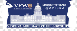 Sva vfw Legislative Fellowship Logo Blue Fade  HD Png Download