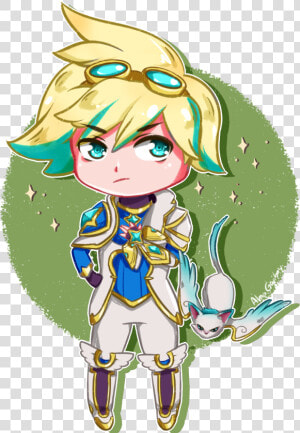 Chibi Star Guardian Ezreal By Almagkrueger Hd Wallpaper   Lol Chibi Star Guardian  HD Png Download