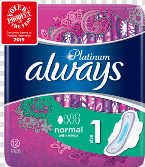 Always Platinum Normal Size 1 Sanitary Towels   Always Platinum  HD Png Download