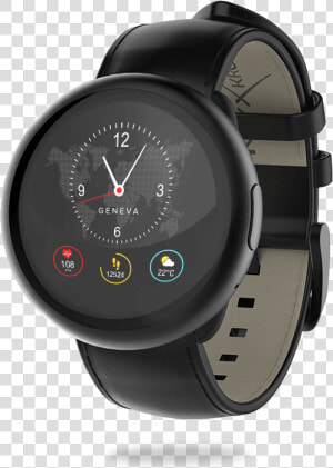 Smartwatch With Circular Color Touchscreen And Heart rate   Smartwatch Premium  HD Png Download