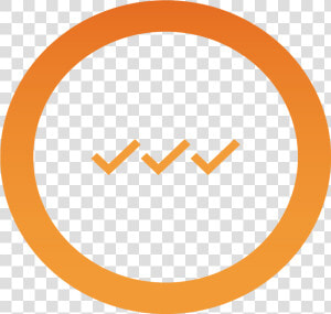 Orange Circle With Three Check Marks   Prohibido Fumar  HD Png Download