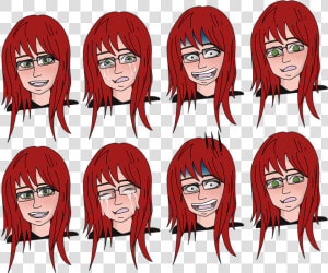 Anime  Head  Funny  Face  Fun  Portrait  Glasses  Happy   Аниме Голова  HD Png Download