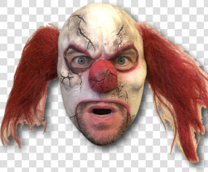 Scary Cracked Clown Mask   Scary Faces Png Clown  Transparent Png