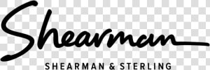 Shearman Logo Black 300ppi Pos   Calligraphy  HD Png Download