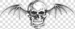 Avenged Sevenfold Skull Bat  HD Png Download