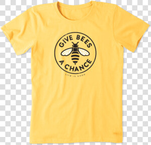 Women S Give Bees A Chance Crusher Tee   Big T Shirt Vsco  HD Png Download