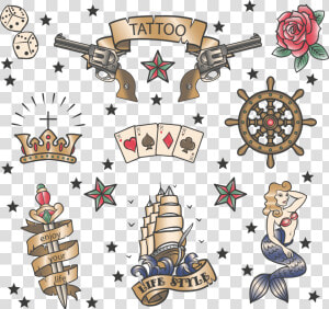 Transparent Pendulum Clipart   Old School Tattoos Flower Sailor  HD Png Download