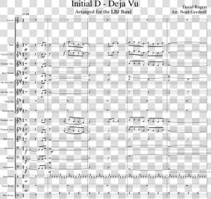 Deja Vu For Marching Band Sheet Music For Flute  Clarinet    Sea Of Wisdom Score  HD Png Download