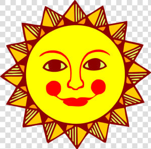 Sun Face Clip Art Sun Clipart Pictures Images Free   Spanish Sun Clipart  HD Png Download