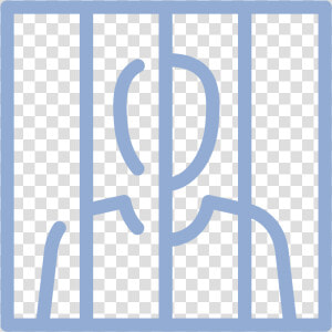 Cartoon Man Behind Security Bars   Art  HD Png Download