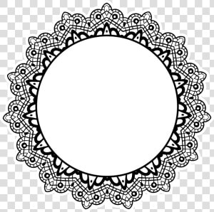 Decorative Frame Png Download   Mandala Frame Png  Transparent Png