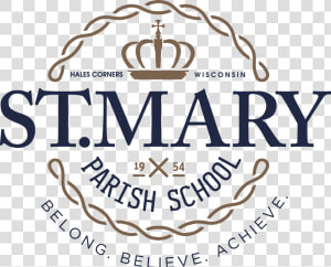 St Mary Parish School Logo   Illustration  HD Png Download