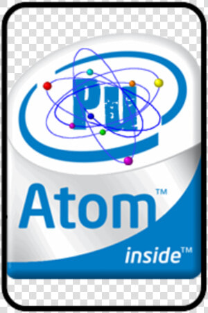 Ato Inside Intel Text Technology Product Font   Intel Atom 2008  HD Png Download