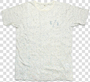 8y8 Speckled T shirt Cream   Speckled White T Shirt  HD Png Download