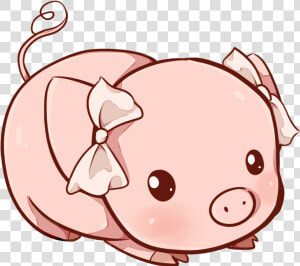 Kawaii   Kawaii Cute Pig Clipart  HD Png Download