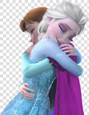 Elsa And Anna Hugging Png  Transparent Png