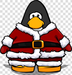 Santa Suit From A Player Card   Club Penguin Santa Suit  HD Png Download