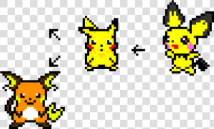 Pixel Art Pichu Evolution  HD Png Download