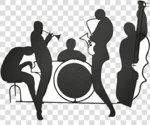 Jazz Band Musical Ensemble Big Band Musician   Jazz Band Art Deco  HD Png Download