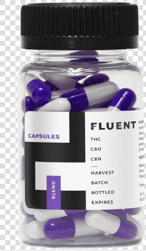 Fluent Cbd Thc Blend Capsules   Fluent Cbd Product  HD Png Download