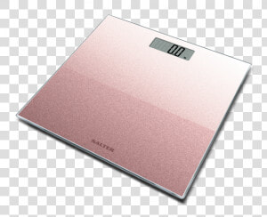 Salter Rose Gold Glitter Digital Bathroom Scale   Paper  HD Png Download