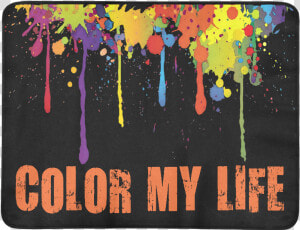 Crazy Multicolored Running Splashes Color My Life Beach   Color Splash Black Background  HD Png Download