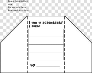 Science Lab Notebook Template   Science Lab Coat Foldable Template  HD Png Download