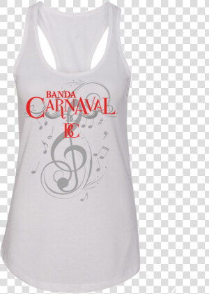 Banda Carnaval Playera Tank top Blanca   Active Tank  HD Png Download