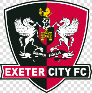 Exeter City Fc Football Club Shield Logo Vector   Exeter City Fc  HD Png Download